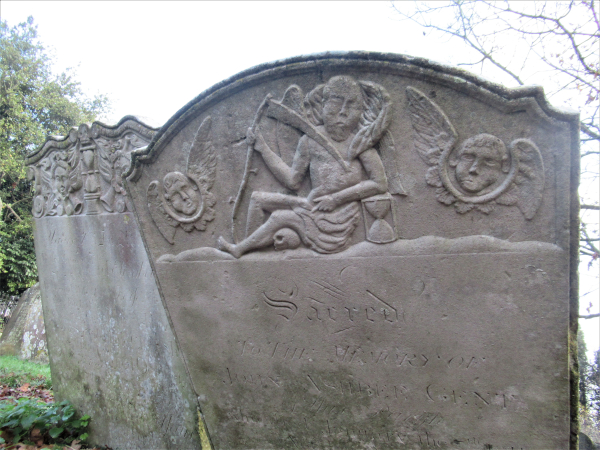 hese eighteenth-century gravestones in Pluckley